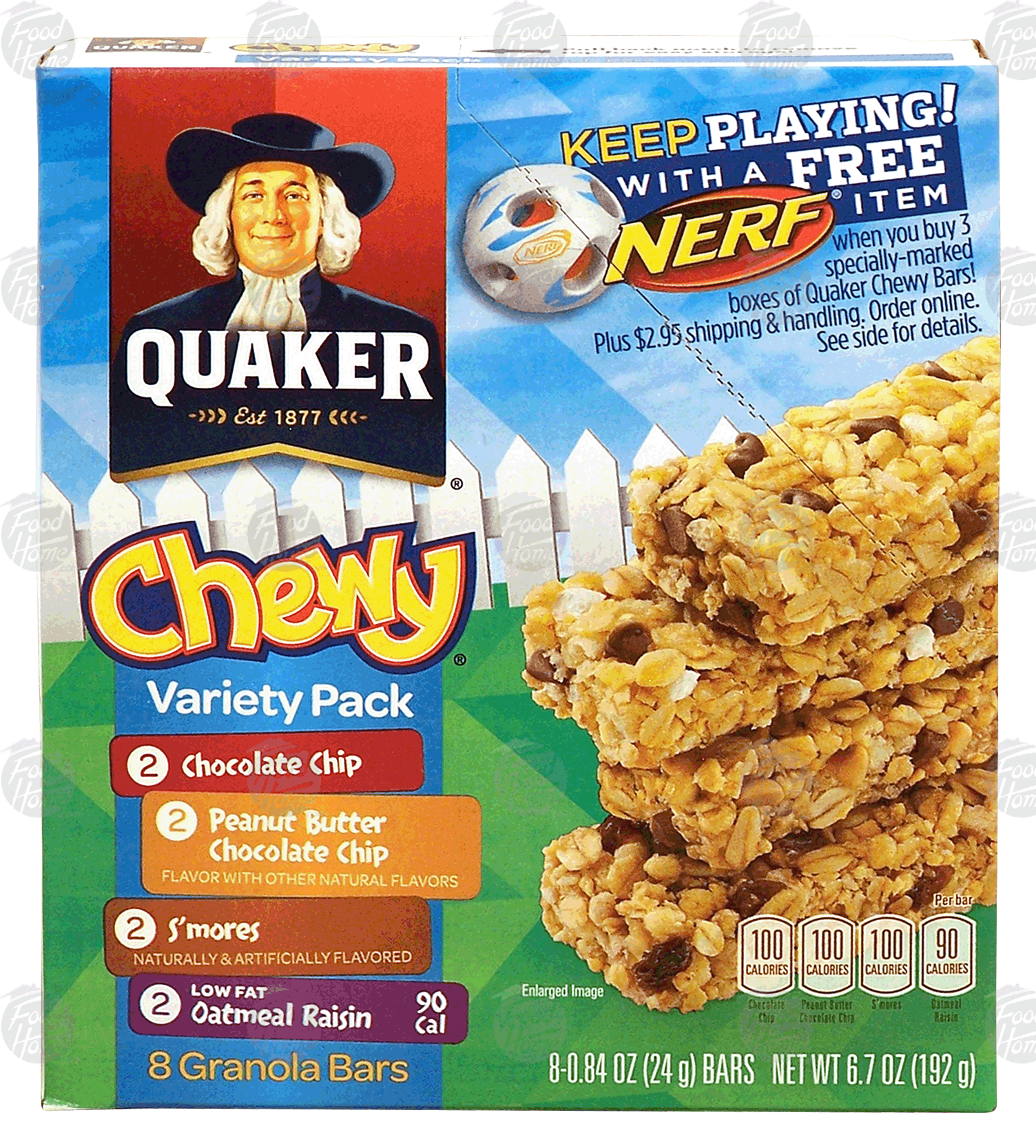 Quaker Chewy variety pack granola bars, 8 .84-oz bars Full-Size Picture